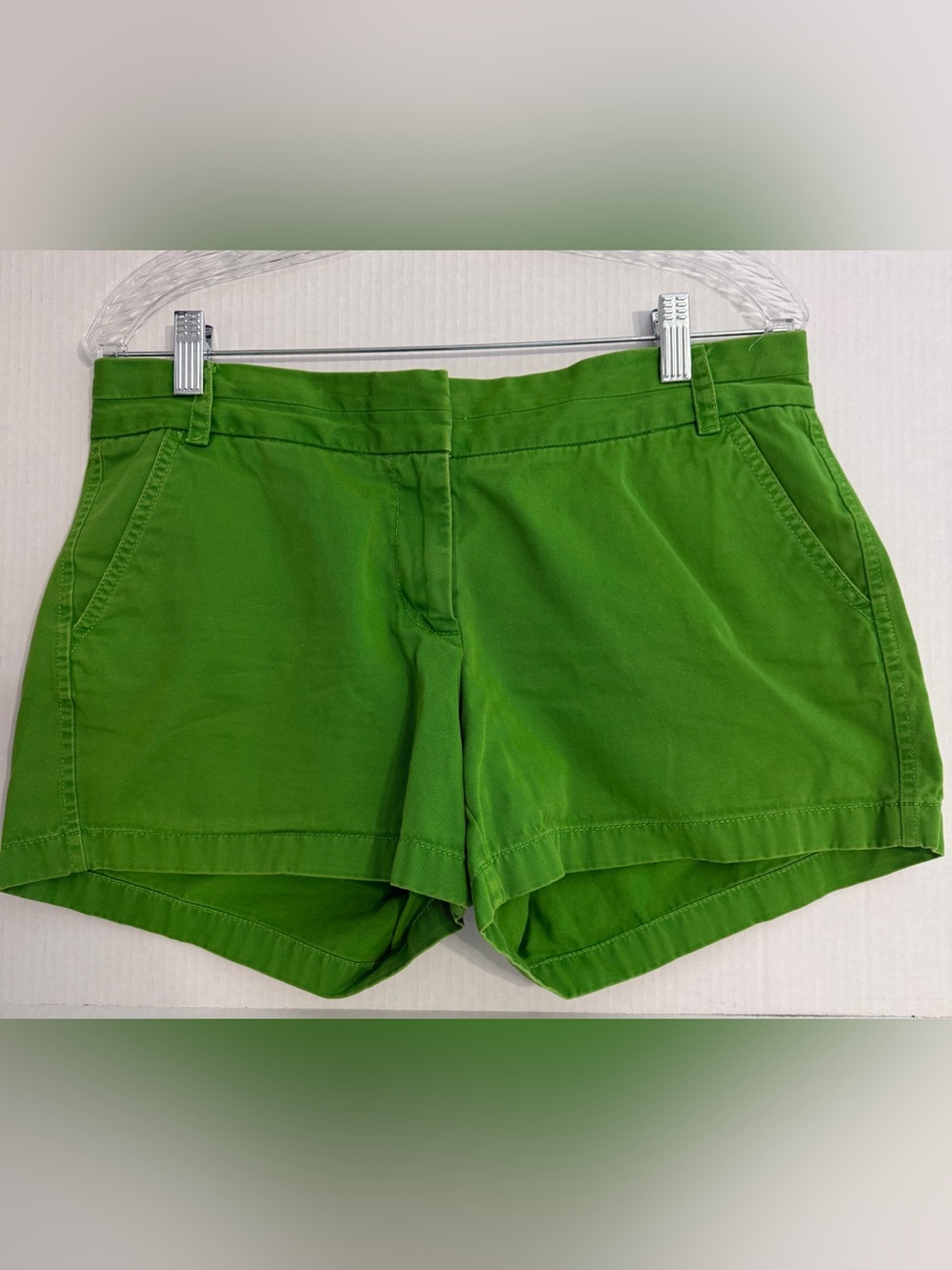 J Crew Ladies Classic Women's Green Chino Shorts